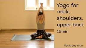 Yoga for neck, shoulders and upper back 15min