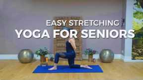 YOGA FOR SENIORS Easy Stretching #senioryoga #seniorexercise #yogaover60