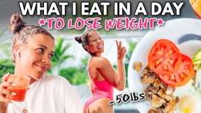 What I Eat In A Day To Lose Weight 2021 | growwithjo