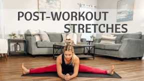 Post-Workout Stretches -  10 Min Yoga Stretches to Release Tension - Yoga with Yana