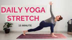 15 min DAILY YOGA STRETCH | Full Body Stretch For Flexibility | Yoga with Uliana