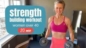 STRENGTH BUILDING WORKOUT for women over 40 | 20 minutes