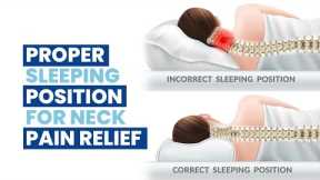 Proper sleeping position for neck pain relief | Home Remedies by UltraCare PRO.