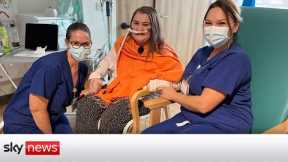 COVID-19: Mother returns home after year in hospital
