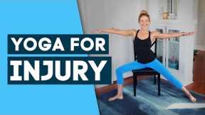 30-Minute Yoga for Injury (Chair Yoga). All Levels Non Impact Yoga Flow