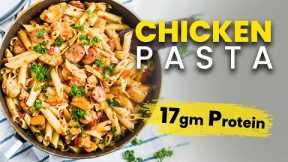 High Protein Chicken Pasta Recipe | Weight Loss Healthy Dish In Hindi | I'MWOW