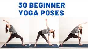 30 BASIC BEGINNER YOGA POSES | Yoga for beginners | Yoga with Uliana