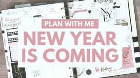 NEW YEAR PLAN WITH ME HEALTH & WELLNESS SEASONAL - HAPPY PLANNER VERTICAL PLANNER LAYOUT