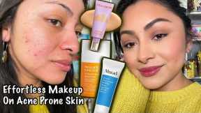 HOW TO: COVER ACNE WITH MAKEUP 2022  TOWER 28 TINTED SPF REVIEW
