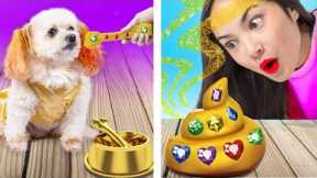Rich Girl Saved A Homeless Dog 🐶 Amazing Makeover with Gadgets & Fun Hacks For Pets By Crafty Hacks