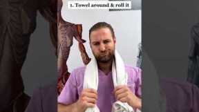 How to Relieve NECK PAIN With a TOWEL - Neck Pain Relief Stretch At Home
