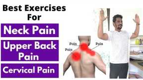 Best Neck Pain Relief Exercises | Quick Neck, Upper Back And Trapezius Pain Relief | Cervical Pain