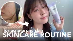 Korean Skin Care Routine for acne-prone skin ✨