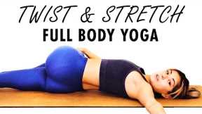 Full Body Yoga Stretches, Twist & Stretch, Release Muscle Soreness & Tension w/ Alex 🍑