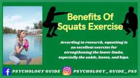Benefits of Squats Exercise #workout #sports #fitness #flexibility #mentalhealth #gym #crossfit