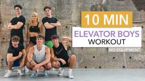 10 MIN ELEVATOR BOYS WORKOUT - Fun Full Body / Abs, Cardio, Arms + Dance