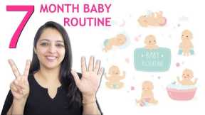 7 month baby routine of Feeding, Sleeping & Solid Food | 7 महीने के शिशु का डेली रूटीन
