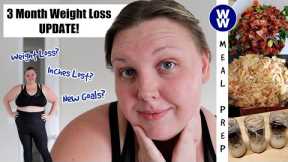 WEIGHT LOSS 3 Month Results | WW Meal Prep for Weight Loss | Weight Loss Journey (WW PLAN 2023)