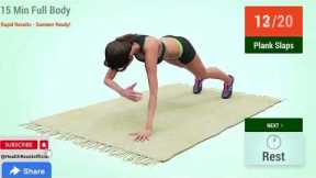15 Min Full Body Workout - Summer Ready #health #weightloss #workout #workoutathome #viral