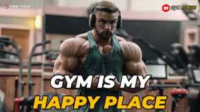 GYM IS MY HAPPY PLACE - GYM MOTIVATION