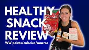HEALTHY SNACK REVIEW | Trying New Healthy Snacks & Food | WW (WeightWatchers) Points/Calories/Macros