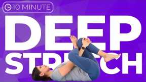10 minute DEEP STRETCH Yoga Routine for healing Stress, Anxiety & Trauma
