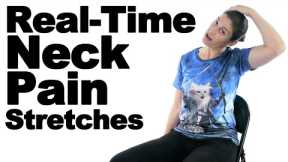 Real Time Neck Pain Stretches - Ask Doctor Jo