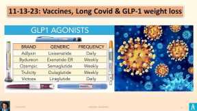 LATEST: VACCINES, LONG COVID & GLP-1 WEIGHT LOSS: 11-13-23