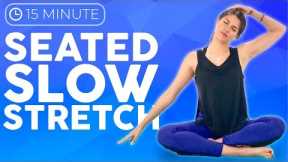 15 minute Seated Yoga Stretches for Headaches, Anxiety & Tension