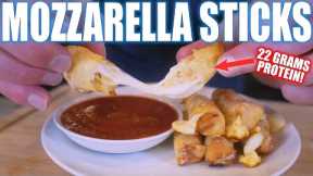 BODYBUILDING MOZZARELLA STICKS | Easy Diet Friendly Air Fryer Recipe For Weight Loss