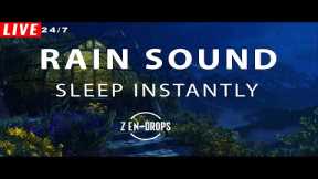 🔴Rain Sounds for Sleeping 🔴 Sound of Rainstorm & Thunder Reduce Stress, Stop Insomnia, Relax, Study.