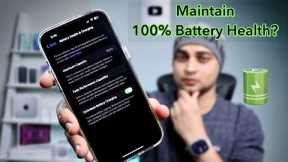 How to maintain 100% battery health 2022-23 new settings | Tips & Tricks |  MOHIT BALANI