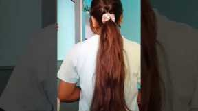 try this hairstyle hack with crunchies /#hairstyle #hair #hacks#viral  #shorts