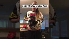 Beginning of the 5 day water fast (part 1) #shortsvideo