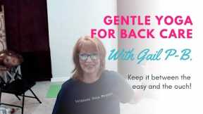 Best Yoga Postures for Easing Back Pain.  Beginners Yoga with Gail P-B.