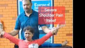 I Want Relief From Severe Shoulder Pain.