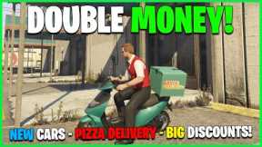 NEW CONTENT, 2 NEW CARS, PIZZA, DOUBLE MONEY, DISCOUNTS & MORE - GTA ONLINE WEEKLY UPDATE!