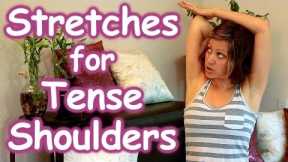 Stretches for Tense Shoulders & Back Pain Relief, Beginners How to Routine, Safe Stretching Yoga