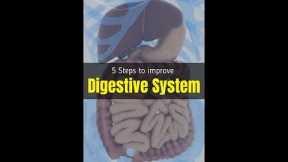 5 Steps to improve Digestive System #shorts #ytshorts #health