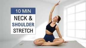 10 Min NECK, SHOULDER + UPPER BACK STRETCH - Yoga Style | Release Tension & Relax, No Repeat