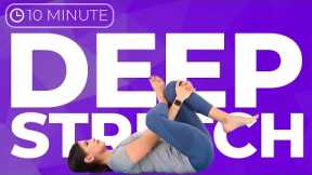 10 minute DEEP STRETCH Yoga for Stress, Anxiety & Trauma