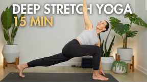 15 min Deep Stretch Yoga: Full Body Practice for All Levels