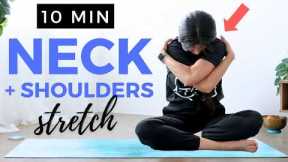 10 min Yoga for Neck Pain & Upper Back Knots