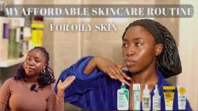 SKINCARE ROUTINE FOR OILY- ACNE PRONE SKIN | Daily Routine + Products Prices | MonnyLagos