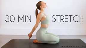 30 MIN FULL BODY STRETCH - For relaxation, tension relief, and flexibility