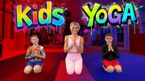 Kids Yoga Dance Party! | 10-Minute Stretch and Breathe Break for Kids