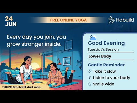 Habuild Yoga | Lower Body with @saurabhbothra  | Live E