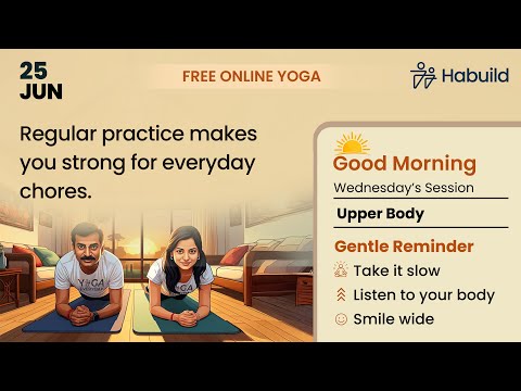 Habuild Yoga | Upper Body with   @saurabhbothra    Live M