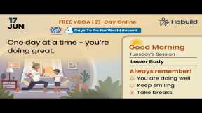 Habuild Yoga | Lower Body with @saurabhbothra    | Live M