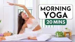 20 Min Gentle Morning Yoga Class - Easy Morning Stretches
